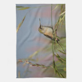 kolibrie op gras theedoek (Verticaal)