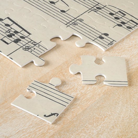 kolibrie op  muziekvel legpuzzel (Zijkant)