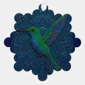 Kolibrie Ornament Kaart (Voorkant)