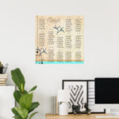 Kolibrie Oude Liefdesvogels Zitplaatskaarten Poster (Thuiskantoor)