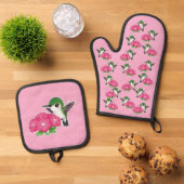 Kolibrie ovenwant & pannenlap set (Top down)