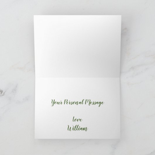 Kolibrie Paar Gelukkig Jubileum Gepersonaliseerd Kaart (Binnen)