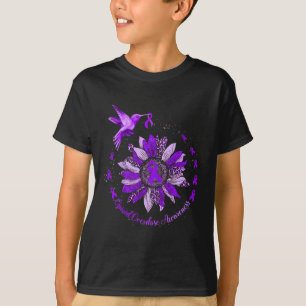 Kolibrie Paarse lint Opioïde Overdosis Warrior T-shirt