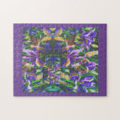 Kolibrie Paarse Puzzel (Horizontaal)