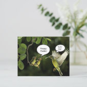 kolibrie paasgroet feestdagenkaart (Staand voorkant)