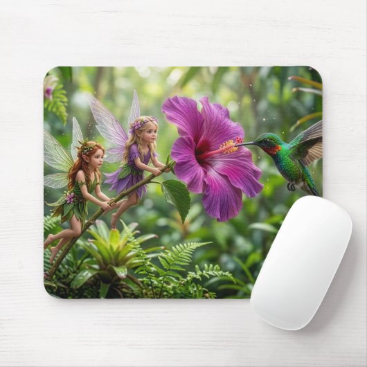 Kolibrie Pixie Helpers Muismat (Met muis)