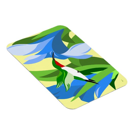 Kolibrie Rechthoekige Magneten (Rechterzijde)