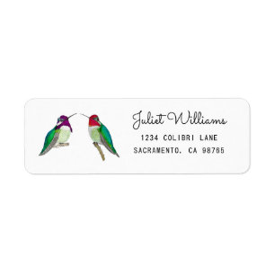 Kolibrie Retouradres Label