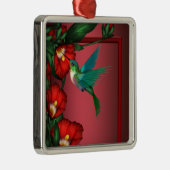 Kolibrie Rode Hibiscus Ornament (Rechts)