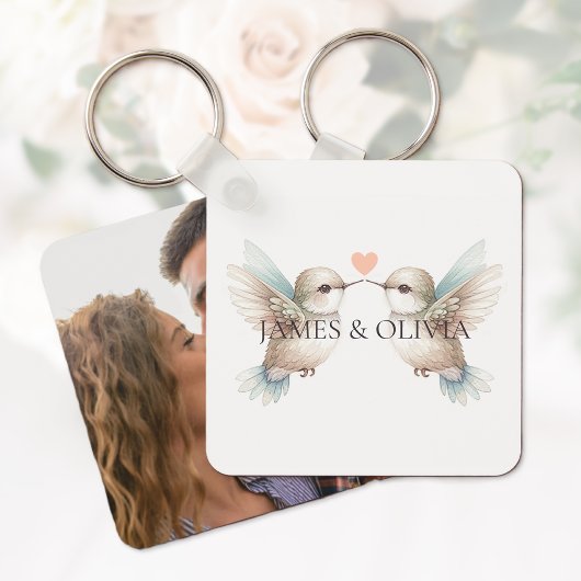 Kolibrie Romance Foto Naam Sleutelhanger
