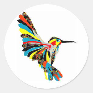 kolibrie ronde sticker