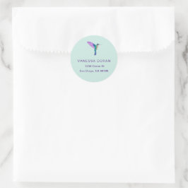 Kolibrie Ronde Sticker
