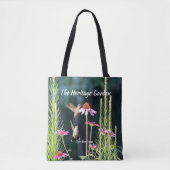 Kolibrie & Roze Echinacea Botanische Tote Bag (Voorkant)
