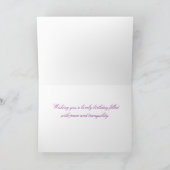 Kolibrie Roze Hollyhock Bloemen Gelukkige Verjaard Kaart (Binnen)