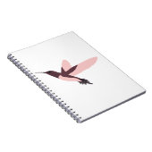 Kolibrie roze notitieboek (Rechterzijde)