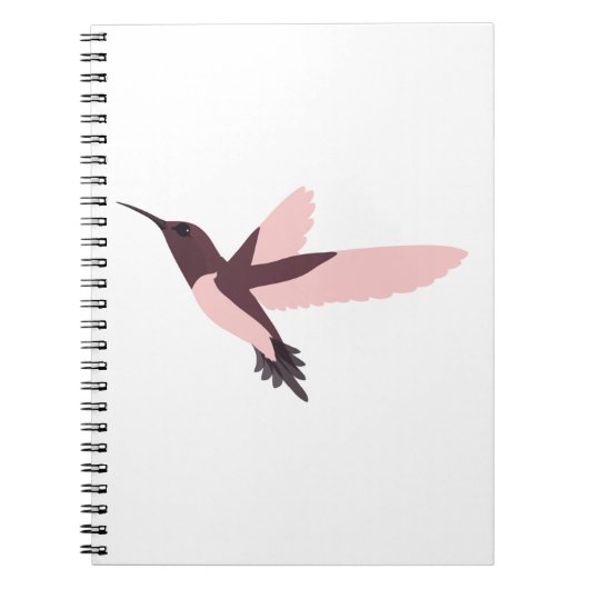 Kolibrie roze notitieboek (Voorkant)
