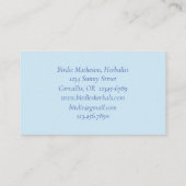 Kolibrie Roze Petunia Bloem Kruiden Visitekaartje (Achterkant)