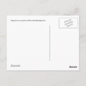 Kolibrie rustend, Arizona Briefkaart (Achterkant)