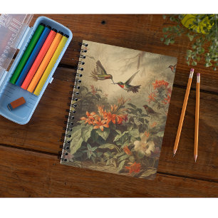 Kolibrie-sanctuarium Botanisch Dagboek – Vintage Notitieboek
