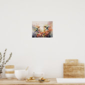 Kolibrie Schilderkunst Kunstprint Poster (Keuken)