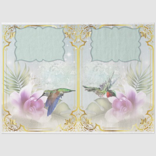 Kolibrie Serie Design 6 Tissuepapier (Voorkant)