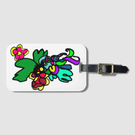 Kolibrie stijl  bagagelabel