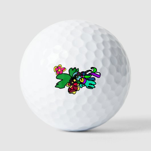 Kolibrie stijl  golfballen (Voorkant)