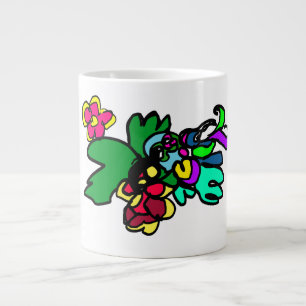 Kolibrie stijl grote koffiekop