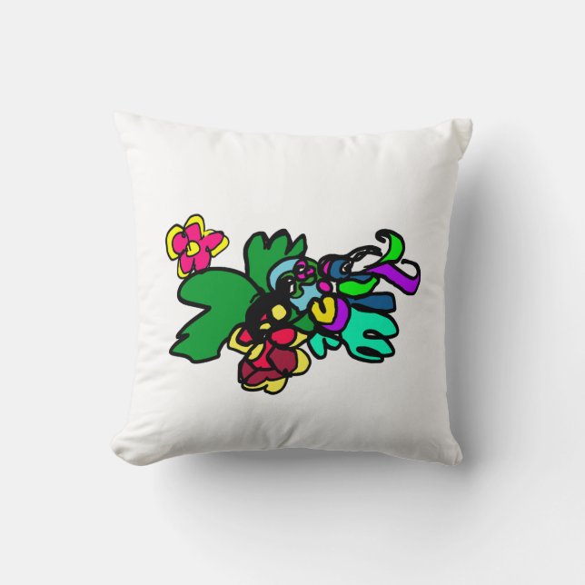 Kolibrie stijl  kussen (Voorkant)