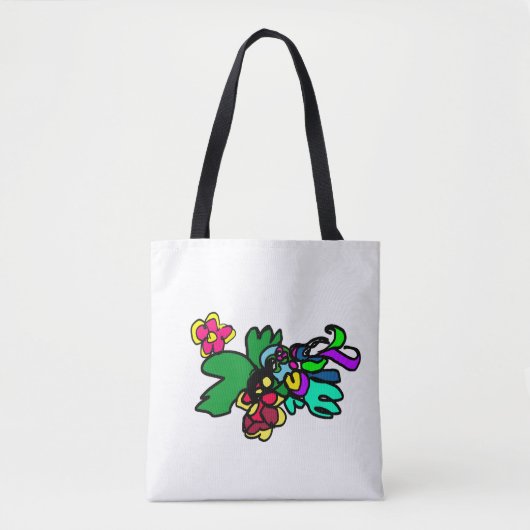 Kolibrie stijl  tote bag (Voorkant)