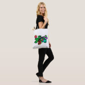 Kolibrie stijl  tote bag (Op model)