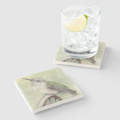 Kolibrie Stone Coaster Stenen Onderzetter (Zijkant)