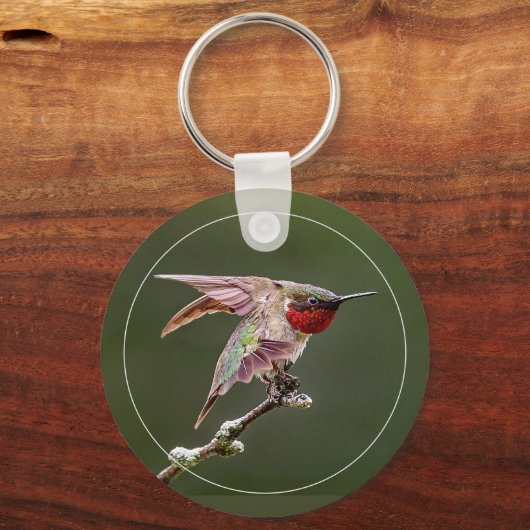 Kolibrie Stretches W/Border Sleutelhanger (Achterkant)