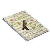 kolibrie symbool van vreugde dankbaarheid notitieb notitieboek (Rechterzijde)