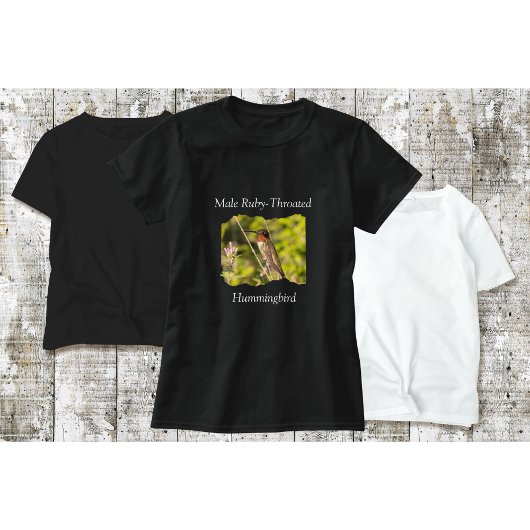Kolibrie T-shirt Mannelijk Ruby-Throated