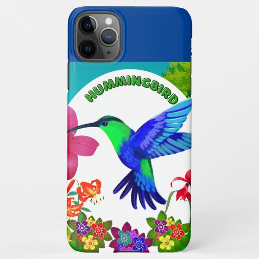 Kolibrie te midden van Natuur's Beauty, Serenade W iPhone Hoesje (Achterkant)