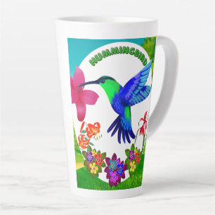 Kolibrie te midden van Natuur's Beauty, Serenade W Latte Mok