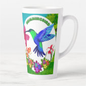 Kolibrie te midden van Natuur's Beauty, Serenade W Latte Mok (Rechts)