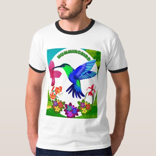 Kolibrie te midden van Natuur's Beauty, Serenade W T-shirt (Voorkant)