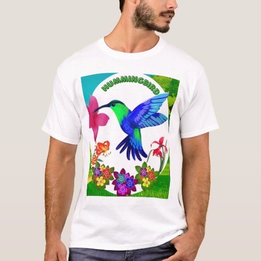 Kolibrie te midden van Natuur's Beauty, Serenade W T-shirt (Voorkant)