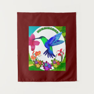 Kolibrie te midden van Natuur's Beauty, Serenade W Wandkleed