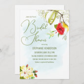 Kolibrie Tea Party Kaart (Voorkant / Achterkant)