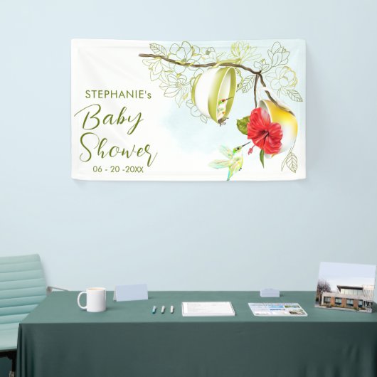 Kolibrie Tea Party Spandoek (Beurs)