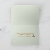 Kolibrie Thanksgiving Kaart (Binnen)