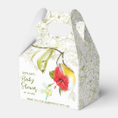 Kolibrie Theekopje Bloemen Bedankdoosjes (Voorkant Zijde)