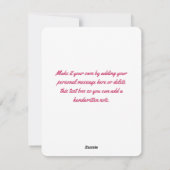 Kolibrie & tropische bloemen feestdagenkaart (Achterkant)