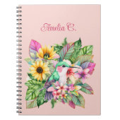 Kolibrie & tropische bloemen notitieboek (Voorkant)