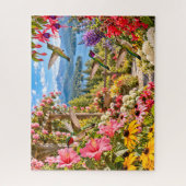Kolibrie Tuin Legpuzzel (Verticaal)