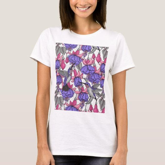 Kolibrie tuin T-shirt (Voorkant)