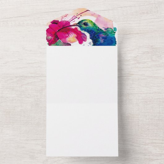 kolibrie-uitnodiging all in one uitnodiging (Binnen)